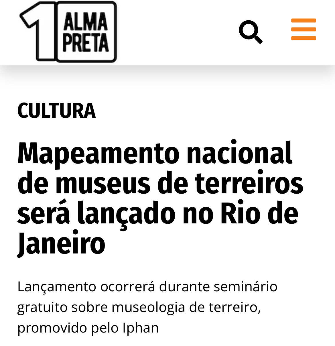 Alma Preta – 7 setembro de 2025